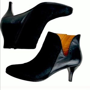 Corso Como Millie Black Hair Calf Ankle Boots